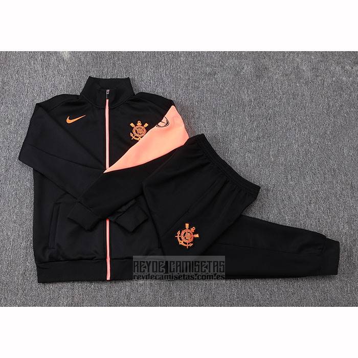 Chandal de Chaqueta del Corinthians 2025-2026 Negro Naranja